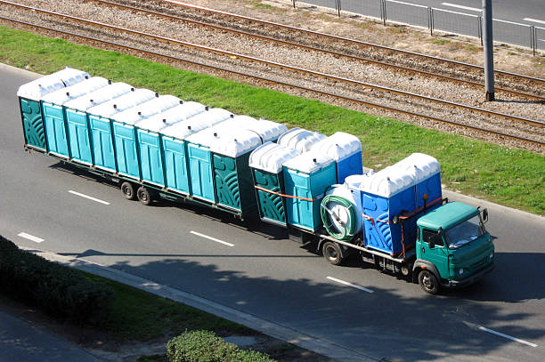 Porta potty delivery and setup in North Charleroi, PA